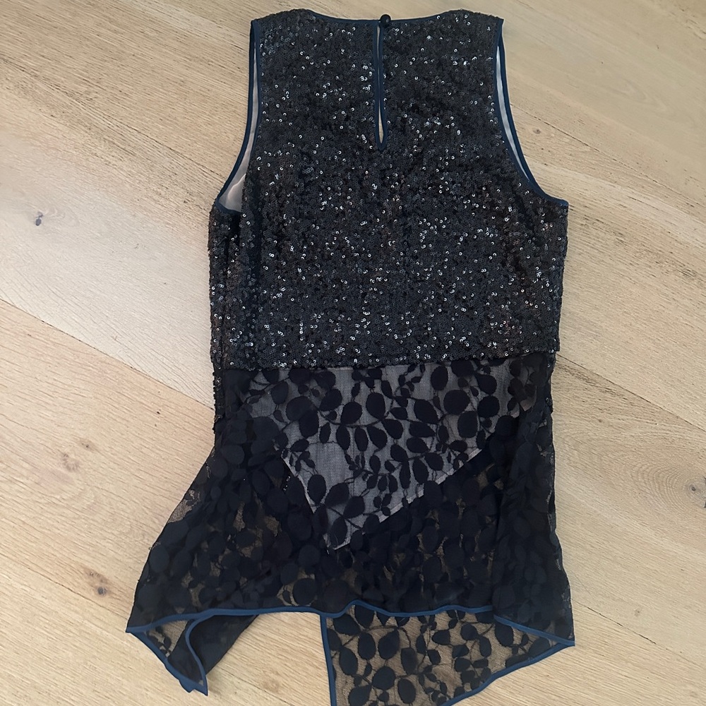 RACHEL ROY COLLECTION 
Elegant Black Sequined Women's Top